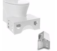 Plastic Step Stool,Portable Squatting Potty Toilet Stool,Healthy Squatting Posture Folding Step Stools for Adults and kids,Esay to Clean,Non-slip & Space Saving Caravan Steps for Bathroom