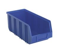 Plastic Storage Bin Deep 145 x 335 x 125mm Blue Pack of 16