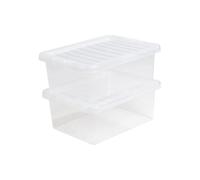 Plastic Storage Box 17 Litres - Clear Crystal by Wham