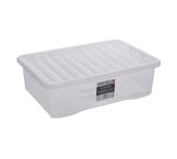 Plastic Storage Box 32 Litres - Clear Crystal by Wham