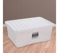 Plastic Storage Box 45 Litres - Clear Crystal by Wham