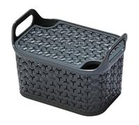 Strata Urban Charcoal Plastic Stackable Storage Basket