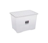 Plastic Storage Box 80 Litres Large - Clear Crystal by Wham