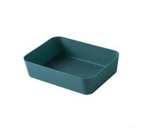 Plastic Storage Box with Grid-Like Interior Layout for Drawer-Based Sorting of Utensils Pens Staples Buttons and Similar Items (D)