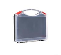 Plastic Storage Boxes Tool Case Organizer for Screws Craft Jewelry Accessories, Transparent PP Screw Sorting Container for Home Professional Use(B)