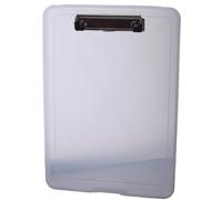 Plastic storage clipboard, foldable folder clipboard with Pen holder folio, A4 paper storage office supplies, school, nurse splints(White, A4)