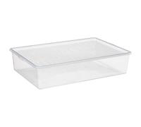 Plastic storage containers for boots and shoes, ideal for organizing boxes