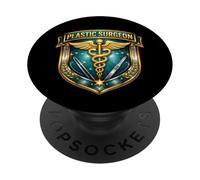 Plastic Surgeon Reconstructive Cosmetic Surgery Doctor MD PopSockets Adhesive PopGrip