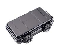 Plastic Survival Storage Box Container, Outdoor Shockproof Sealed Waterproof Boxes Survival Dry Airtight Case, 3 Sizes,Black
