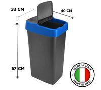 Plastic Swing Bin Recycle Bins Refuse Bin 60L Waste Paper Office