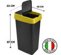 Plastic Swing Bin Recycle Bins Refuse Bin Dustbin 60L Waste Paper Office