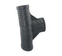 Plastic T Connector P07082 for Coleman, 16 Inch OD Pool 42 or 48 Inch Deep, Dark Grey Replacement Part for Power Steel Round Ground Swimming Pools, Easy Install