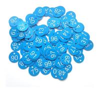 Plastic Table Numbers, ABS Engraved Sequential Number Tags Pack of 500,3.5cm Round