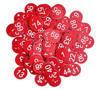 Plastic Table Numbers, Round ABS Engraved Number Tags 1-200 200PC