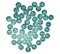 Plastic Table Numbers, Round ABS Engraved Number Tags 100PC 3.5cm Numbers 1-100