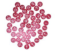 Plastic Table Numbers, Round ABS Engraved Number Tags 100PC 3.5cm Numbers 1-100