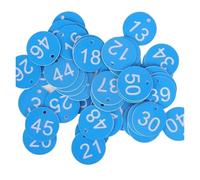 Plastic Table Numbers, Round ABS Engraved Sequential Number Tags 100PC 3.5cm