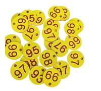 Plastic Table Numbers, Round ABS Plastic Engraved Number Tags 1-100 100PC