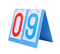 Plastic Table Top Scoreboard for Sports Games Clear Printing, Metal Buckle (2 Digits)