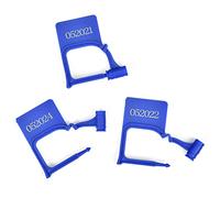 Plastic Tag, 100PCS Plastic Padlock Seal Numbered Anti-Tamper Seals Evident Disposable Lock(Blue)