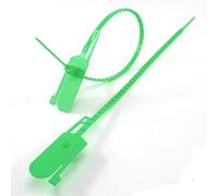 Plastic Tag, S100 Piece ecurity Seals Numbered Label Tamper Proof Tear Off Plastic Tie for Extinguisher Luggage(Green)