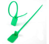 Plastic Tag Secure Anti-Tamper Seals Numbered Pull Ties for Luggage Parcel Customs(500pcs X Green)