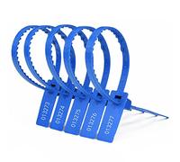 Plastic Tamper Seals, Heavy Duty Security Seals Self Locking Tamper Evident Shipping Numbered Tags Pull Tight(Blue,1000 PCS)