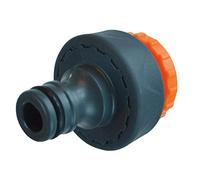 Faithfull Plastic Tap Hose Connector 1/2 and 3/4In