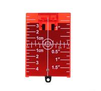Plastic Target Card Plate for Accurate Alignment Rectangle Shape, Great for Indoor and Outdoor Use (Red)