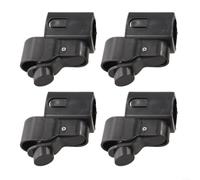 Plastic Tent Canopy Leg Buttons 4-Pack Black(Down button) | Fits 34x34mm square poles, secure elastic lock, black plastic, 4-pack set, ideal for gazebos