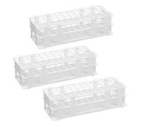 Plastic Test Tube Rack,3 Pack 60 Holes Lab Test Tube Rack Holder for 16mm Test Tubes,Detachable Centrifuge Tube Rack for Laboratory Business Industry Science