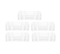Plastic Test Tube Rack 90 Holes | 13mm Tube Holder for Laboratory/Science Class/Home Use | Robust ABS Material, 5 - Pack Set