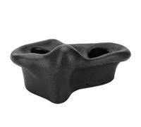 Plastic Textured Rock Climbing Stones Durable for Kids 10PCS Bolt for School Playground (Black)