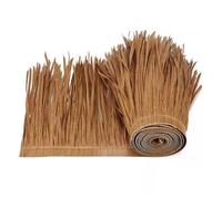 Plastic Thatched Roof Panels - 0.5x5m Artificial Thatch for Garden Pavilions Terraces & Outdoor Spaces - Easy to Install Roof Decoration