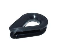 Plastic Thimbles 16 mm Pack of 4 Nylon Thimbles for Wire Rope or Rope Diameter 16 mm Nylon Black