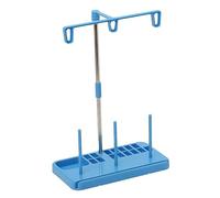 Plastic Thread Stand for Quilters, Stable Spool Holder | Tall Guide Bar with Hooked Top, Weighted Base, Standalone Design for Smoother Feeding and Storage
