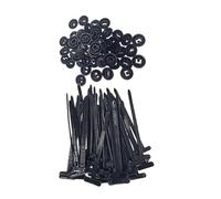 Plastic Tie Wraps, Nylon Universal Cable Tie Buckles for Car Fastener Screw Replacement Clips Multiple Sizes(20set)