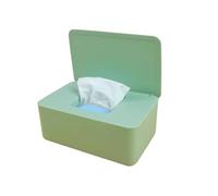 Plastic Tissue Box Wet Holder Cover Wipes Storage Paper Towel Dispenser for Car Interior Supplies for Living Room and Bedroom(Green)