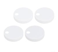 Plastic Toilet Bolt Covers 45mm White Hinge Decorative Lids Screw for Bathroom Furniture Sets 4 Pack