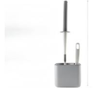 Plastic Toilet Brush Set with Flexible Head and Gap Cleaner for For bathroom Tile, Grout, Towel Bar Mounts, and Shelf Edges