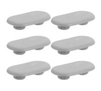 Plastic Toilet Seat Bumpers Stable Quiet Support 6pcs for Lid Replacement | Easy Installation on Ceramic or Porcelain Fixtures, Protects Surfaces during Nighttime Bathroom Visits for Elderly