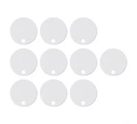 Plastic Toilet Seat Hinge Covers 10 Pack White Waterproof Anti-Rust Decorative Compatible with 50mm 60mm 65mm Screws for Various Bathroom Fixtures(60mm)
