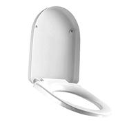 Plastic Toilet Seat, Slow-Close Toilet Lid, Removable That Will Never Loosen No Slam Seat, Toilet Seat Cover Replacement for Bathroom, Easy Install and Clean