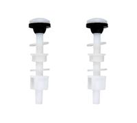 Plastic Toilet Tank Bolts, Cistern to Pan Fixing Fitting Sealing Kit, Close Coupling Bolts, Bathroom Toilet Seat Repair with Washers and White Hinges Fixing Set