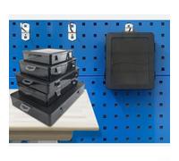 Plastic Tool Parts Storage Box with Removable Dividers for Screws, Bolts, Drill Bits, Electronic Components and Small Workshop Accessori(D)