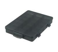 Plastic Tool Parts Storage Box with Removable Dividers for Screws, Drill Bits, Electronic Components & Small Hardware - Grid Compartment Organizer(H)