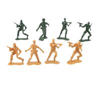 Plastic Toy Soldiers 100Pcs 4cm Mixed Figures Set