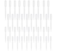 Plastic Transfer Pipettes, 40 PCS Pipettes, Plastic Transfer Pipettes Eye Dropper, Pipette Transfer Pipettes, for Essential Oil Pipette Makeup Tool, Transparent, 1mL, 2mL, 3mL, 5mL
