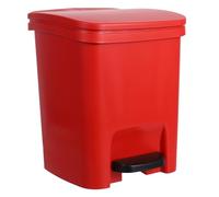 Plastic Trash Can With Pedal Rectangular Wastebasket 10l Garbage Container Flip Lid Waste Bin For Bathroom Kitchen Office Hotel Home Dorm Garage Under Desk Bedroom