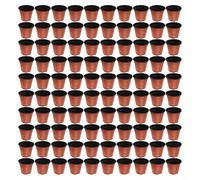 Plastic Trays, Nursery Propagation Pots, Root Training Containers, Flexible Transplant Cups, Red Black Planters, Herb Growing Kits, (120#)